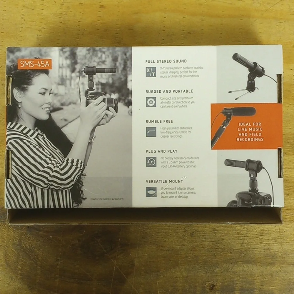 Polsen Mirrorless and DSLR Camera Stereo Mini Shotgun Microphone Photography